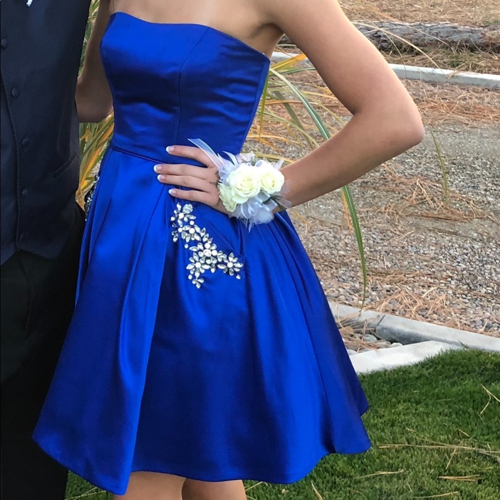 Blue Sherri Hill dress